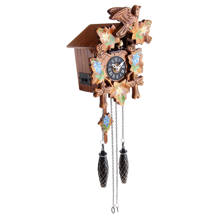 Часы настенные с кукушкой "Роспись на дереве"
