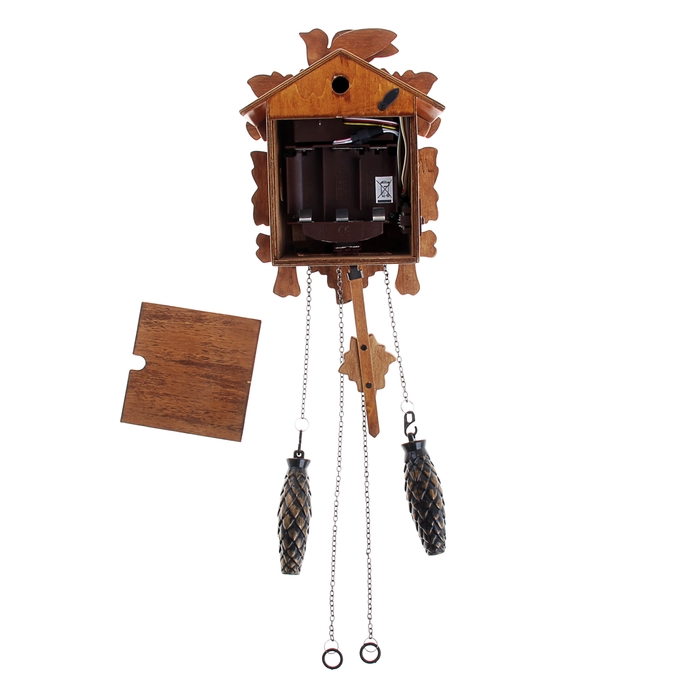 Часы настенные с кукушкой "Роспись на дереве"