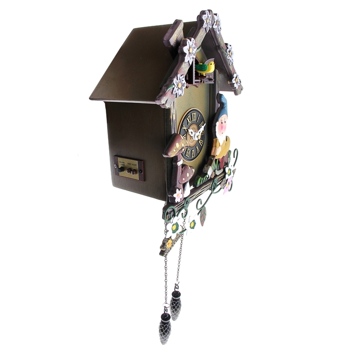 Часы настенные с кукушкой "Гномики и грибочки"