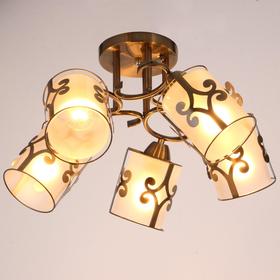 

Люстра 58215/5 5х60Вт Е27, бронза, d=50 см, h=30 см