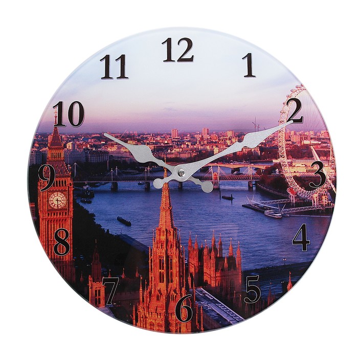 Часы настенные из стекла "Лондон"