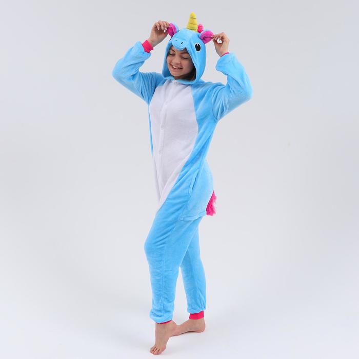 

Кигуруми взрослый Единорог голубой,Lрост171-180