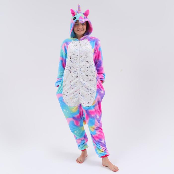 

Кигуруми взрослый Единорог блестящие звезды (L (171-180 см))