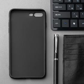 

УЦЕНКА Чехол Innovation, для iPhone 7 Plus/8 Plus, силиконовый, матовый, черный