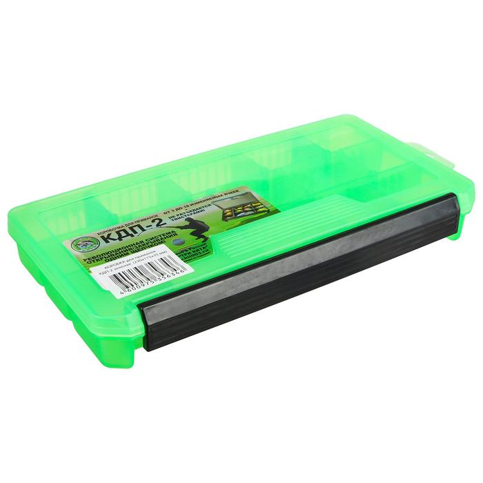 Коробка для приманок КДП-2, 23 х 11.5 х 3.5 см, зеленая коробка для приманок кдп 2 23 х 11 5 х 3 5 см зеленая