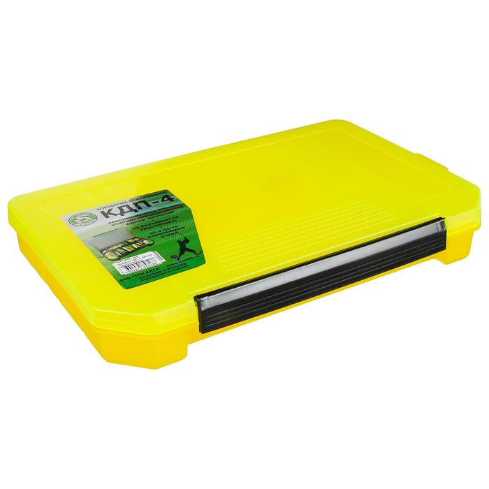 коробочка для приманок кдп 4 340 215 50mm Коробка для приманок КДП-4, цвет жёлтый, 340 × 215 × 50 мм