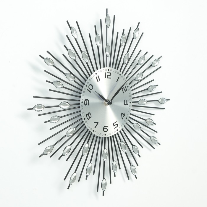 фото Часы настенные, серия: ажур, "лучики", d-33 см