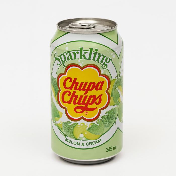 Газированный напиток Chupa Chups «‎Дыня крем»‎, 345 мл