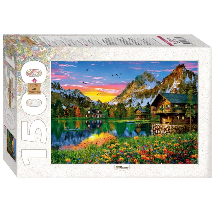 мозаика puzzle 1500 озеро в альпах Пазл «Озеро в Альпах», 1500 элементов