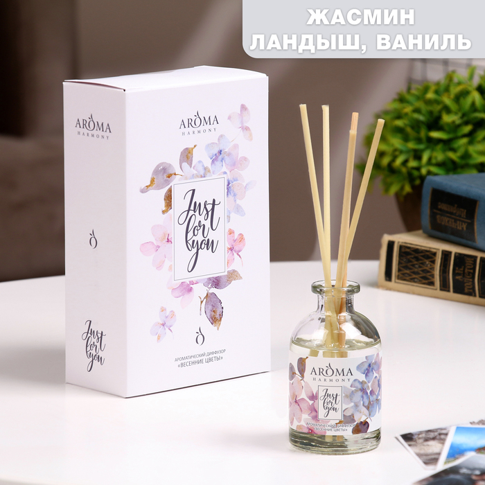 

Диффузор открытка ароматическая Just for You "Весенние цветы", 50 мл