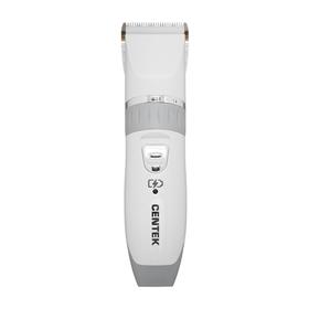 

Машинка для стрижки Centek CT-2106, 5 Вт, 4 насадки, USB зарядка, белая