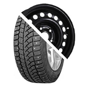 

Колесо в сборе Viatti Brina Nordico V-522 185/60 R15 84T шип + Евродиск 15007 6x15 5х100 ET38 d57.1 Black