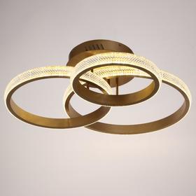 

Люстра с ПДУ 88006/3 LED 125Вт 3000-6000К диммер золото 83х64х19 см