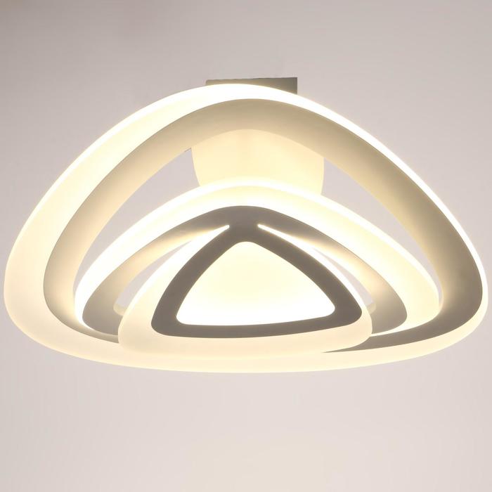 

Люстра с ПДУ 88008/1 LED 120Вт 3000-6000К диммер белый 54х54х13 см