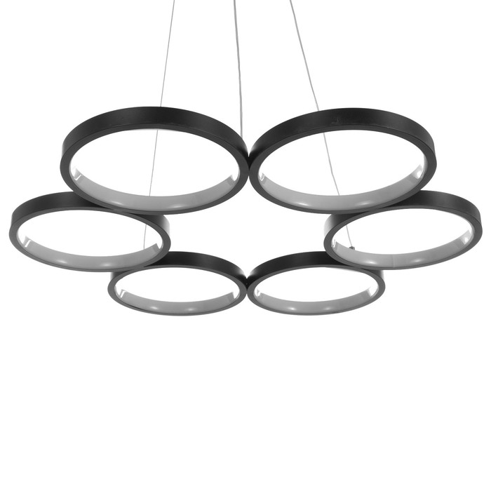 

Светильник 88011/6 LED 78Вт 3000-6000К диммер черный 60х60х2-102 см