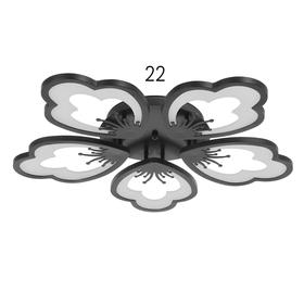 

Люстра с ПДУ 10032/5BK LED 140Вт 3000-6000К диммер черный 62х62 см