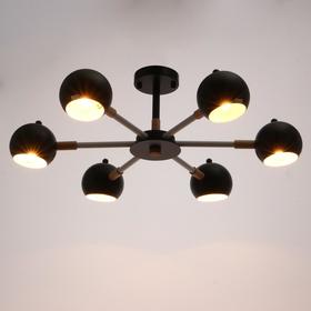 

Люстра 1063/6BK E27 60Вт черный 75х75х50 см