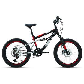 

Велосипед 20" Altair MTB FS disc, 2021, цвет черный/красный, размер 14"