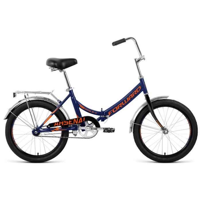 фото Велосипед 20" forward arsenal 1.0, 2020, цвет темно-синий/оранжевый, размер 14"