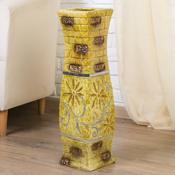 Ваза напольная "Узор" кирпичики