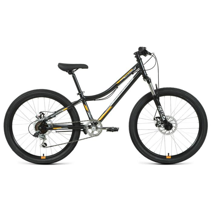 фото Велосипед 24" forward titan 2.2 disc, 2021, цвет черный/оранжевый, размер 12"