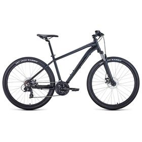 

Велосипед 27,5" Forward Apache 2.2 disc, 2021, цвет черный матовый/черный, размер 21"