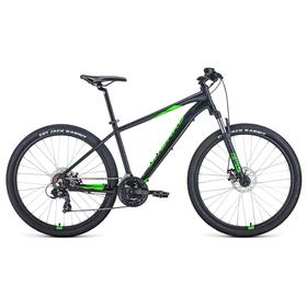 

Велосипед 27,5" Forward Apache 2.2 disc, 2021, цвет черный матовый/ярко-зеленый, размер 17"