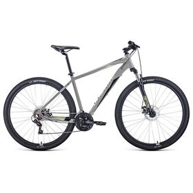 

Велосипед 29" Forward Apache 2.2 disc, 2021, цвет серый/бежевый, размер 17"
