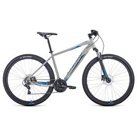 

Велосипед 29" Forward Apache 3.2 disc, 2021, цвет серый/синий, размер 17"