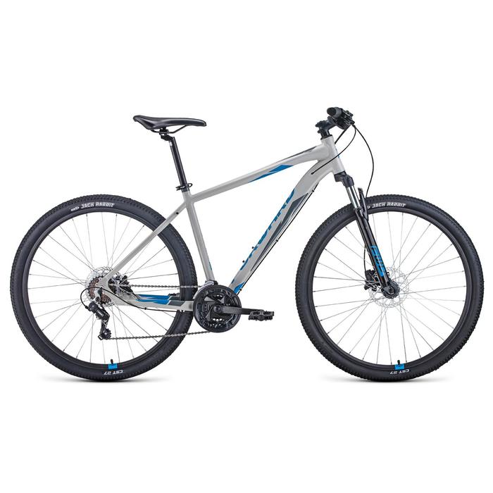 фото Велосипед 29" forward apache 3.2 disc, 2021, цвет серый/синий, размер 17"