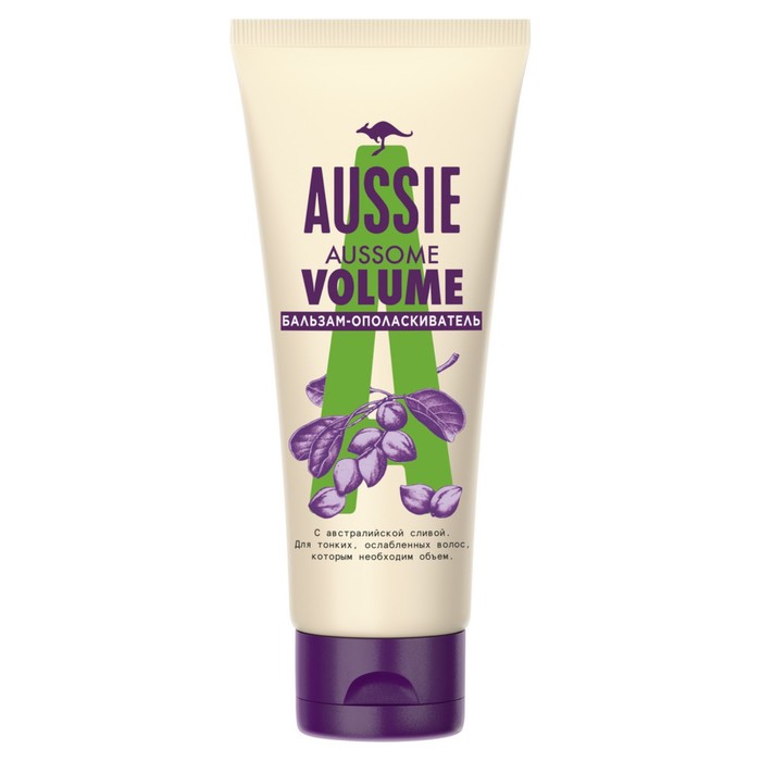 Бальзам-ополаскиватель Aussie Aussome Volume, для тонких и ослабленных волос, 200 мл