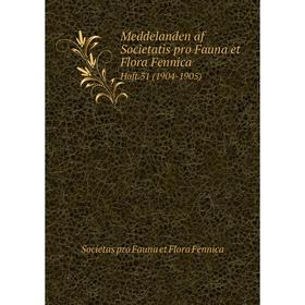 

Книга Meddelanden af Societatis pro Fauna et Flora FennicaHaft 31 (1904-1905)