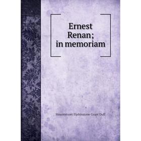

Книга Ernest Renan; in memoriam