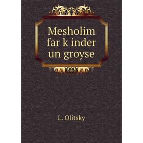 

Книга Mesholim far ḳinder un groyse