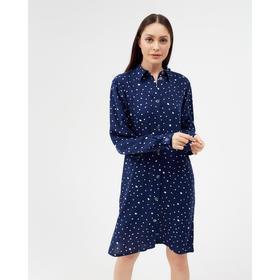 

Рубашка (сорочка) женская KAFTAN «Горошек», цвет синий, размер 48-50