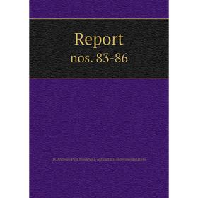 

Книга Report nos. 83-86