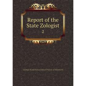 

Книга Report of the State Zologist 2