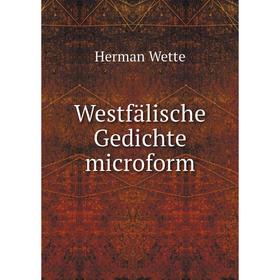 

Книга Westfälische Gedichte microform