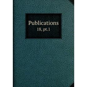 

Книга Publications 18, pt.1
