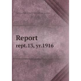 

Книга Report rept.13, yr.1916