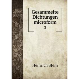 

Книга Gesammelte Dichtungen microform 3
