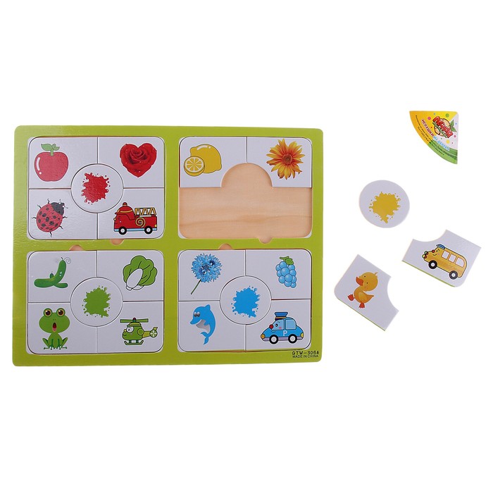 Рамка-вкладыш "Подбери цвет", 20 элементов