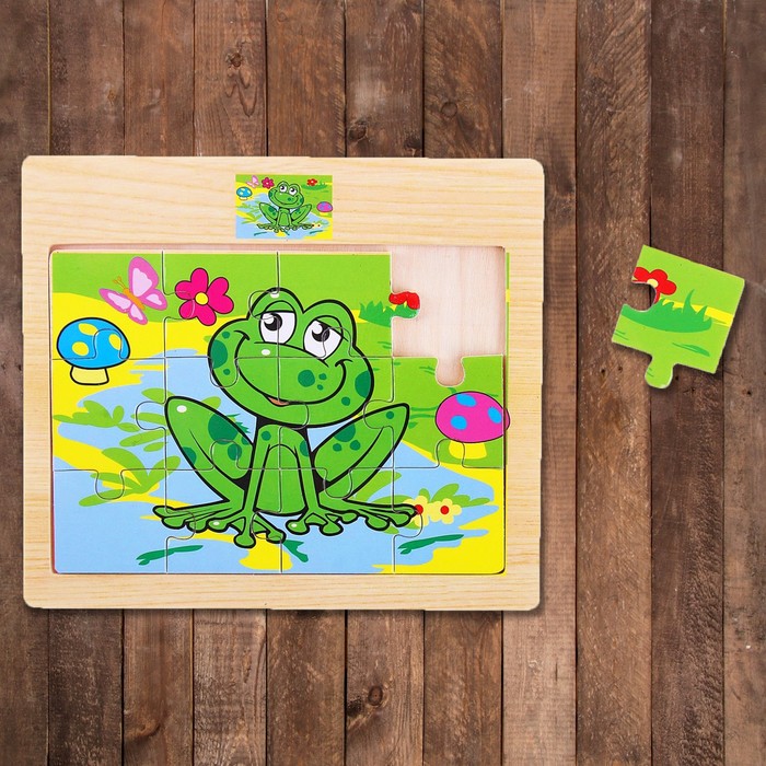 Пазл малый "Лягушонок", 12 элементов