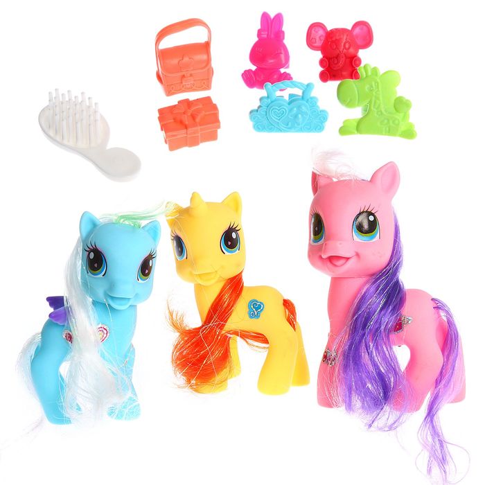 Пони «Ляля» с аксессуарами, в наборе 3 пони
