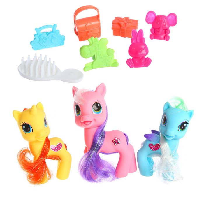 Пони «Ляля» с аксессуарами, в наборе 3 пони