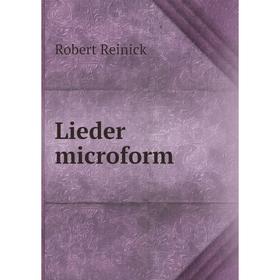 

Книга Lieder microform
