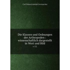 

Книга Die Klassen und Ordnungen der Arthropoden : wissenschaftlich dargestellt in Wort und Bildv 13.