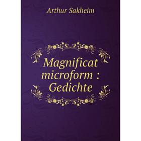 

Книга Magnificat microform: Gedichte