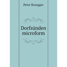 

Книга Dorfsünden microform