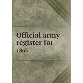 

Книга Official army register for 1863